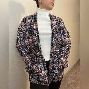 Forever 21 Women's Multicolor Abstract Blazer